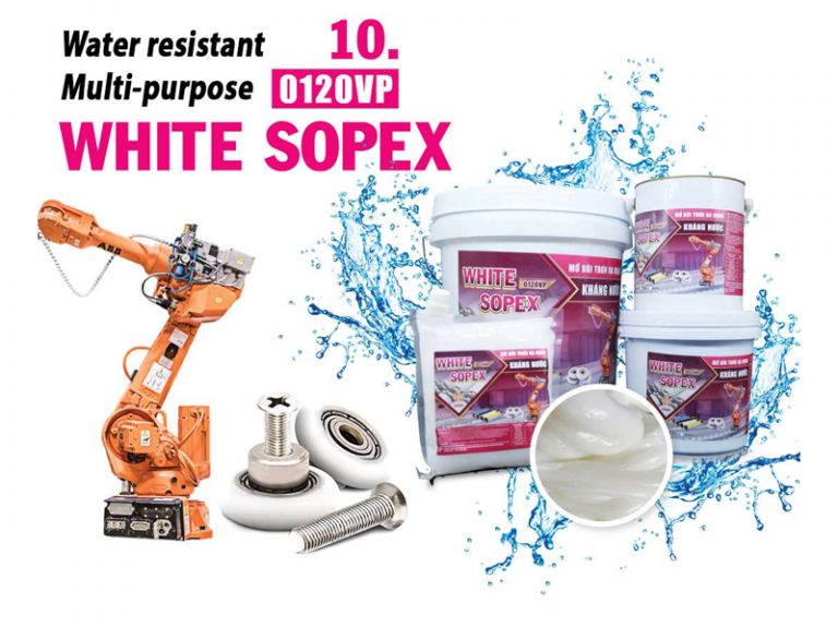 mỡ bôi trơn kháng nước white sopex